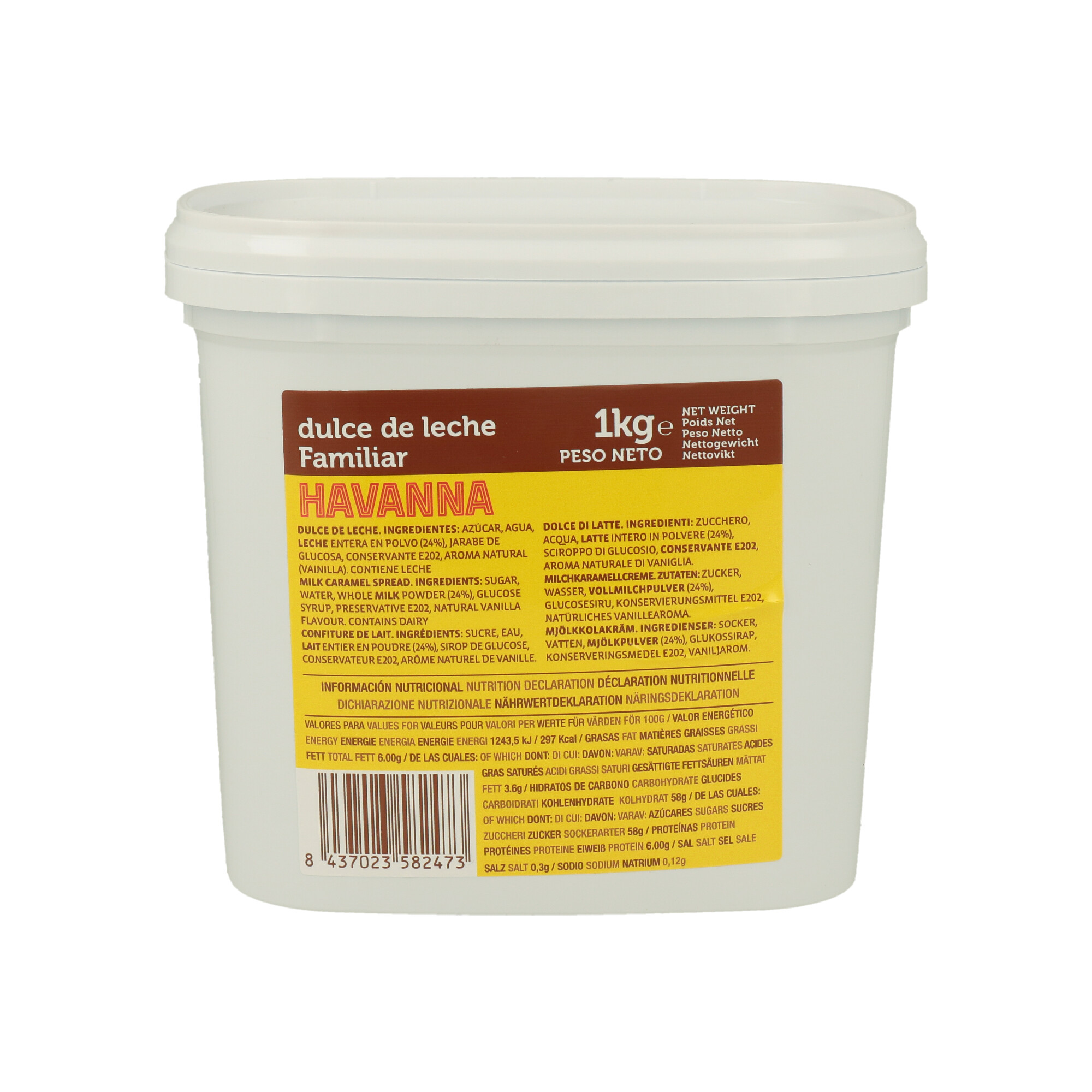 DULCE DE LECHE FAMILIAR X 1 KG HAVANNA (CT DA 6 CONF) - 1 DULCE DE LECHE FAMILIAR X 1 KG HAVANNA (CT DA 6 CONF) - 1