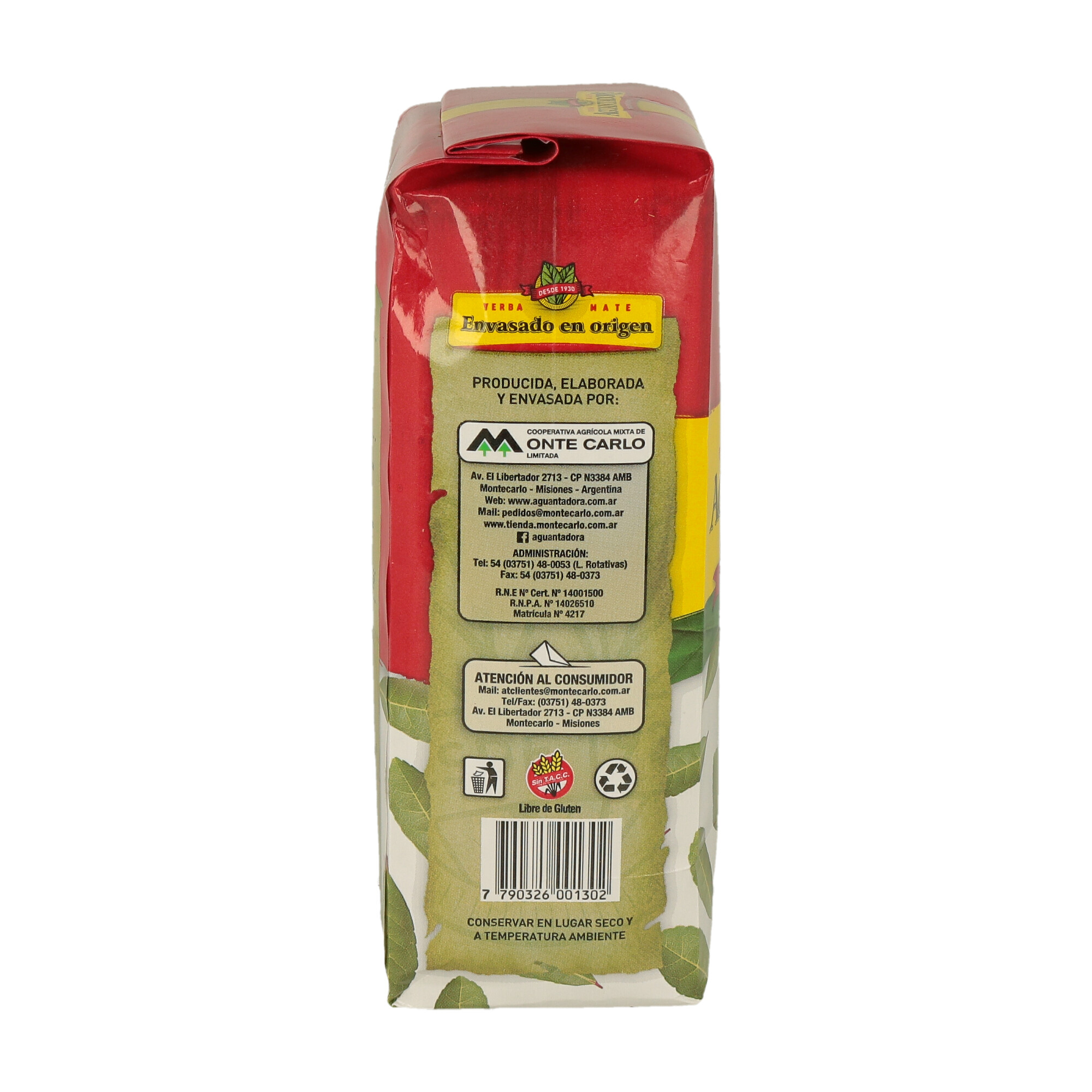 YERBA MATE AGUANTADORA TRADICIONAL 500 GR (CT. DA 10) - 2