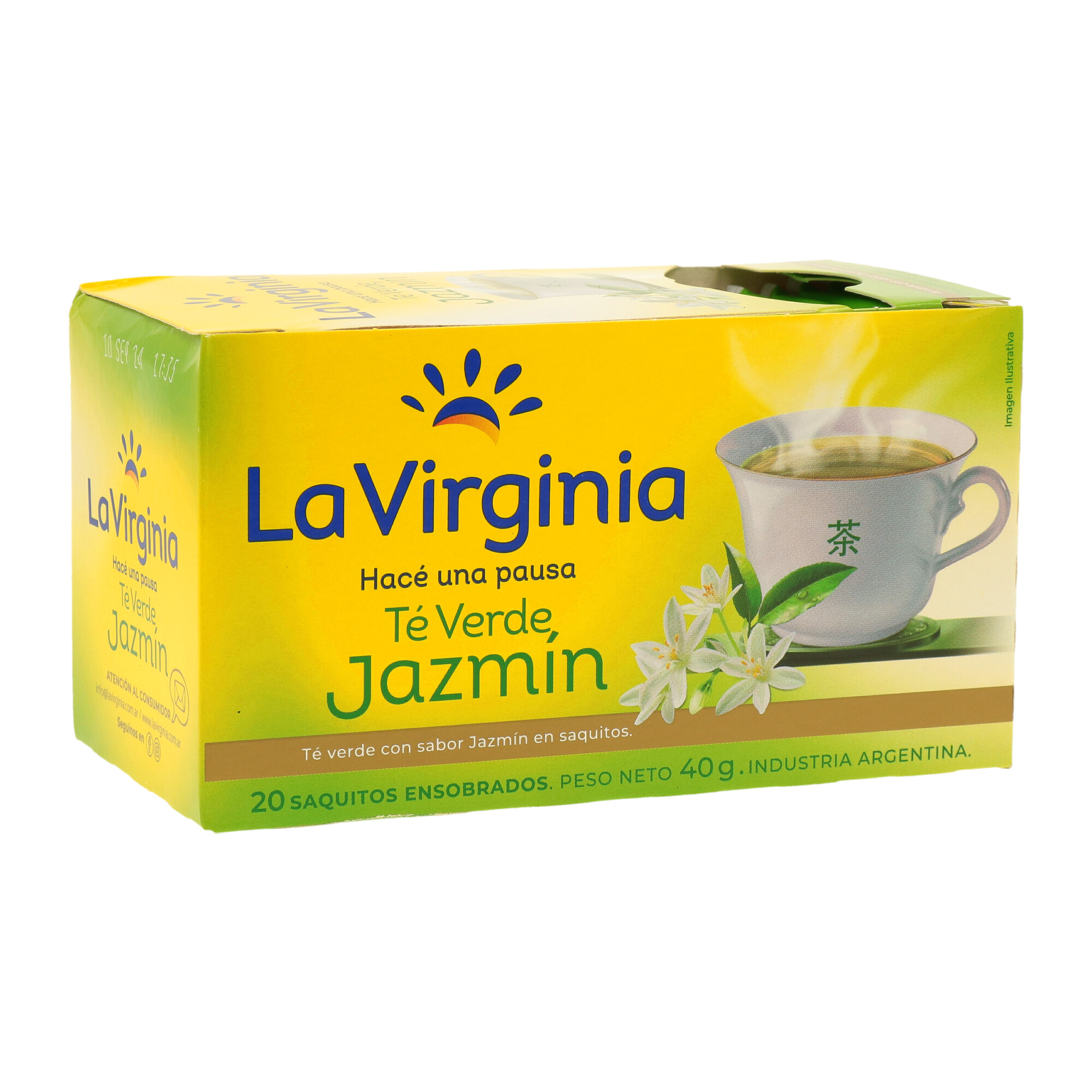 TE LA VIRGINIA VERDE Y JAZMIN  X 20 SAQUITOS UN - 1