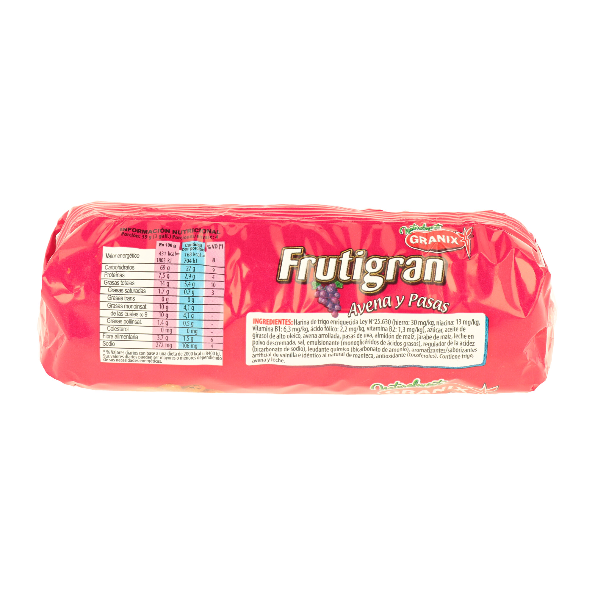 GALLETITAS GRANIX FRUTIGRAN AVENA Y PASAS X 175 GR - 1 GALLETITAS GRANIX FRUTIGRAN AVENA Y PASAS X 175 GR - 1