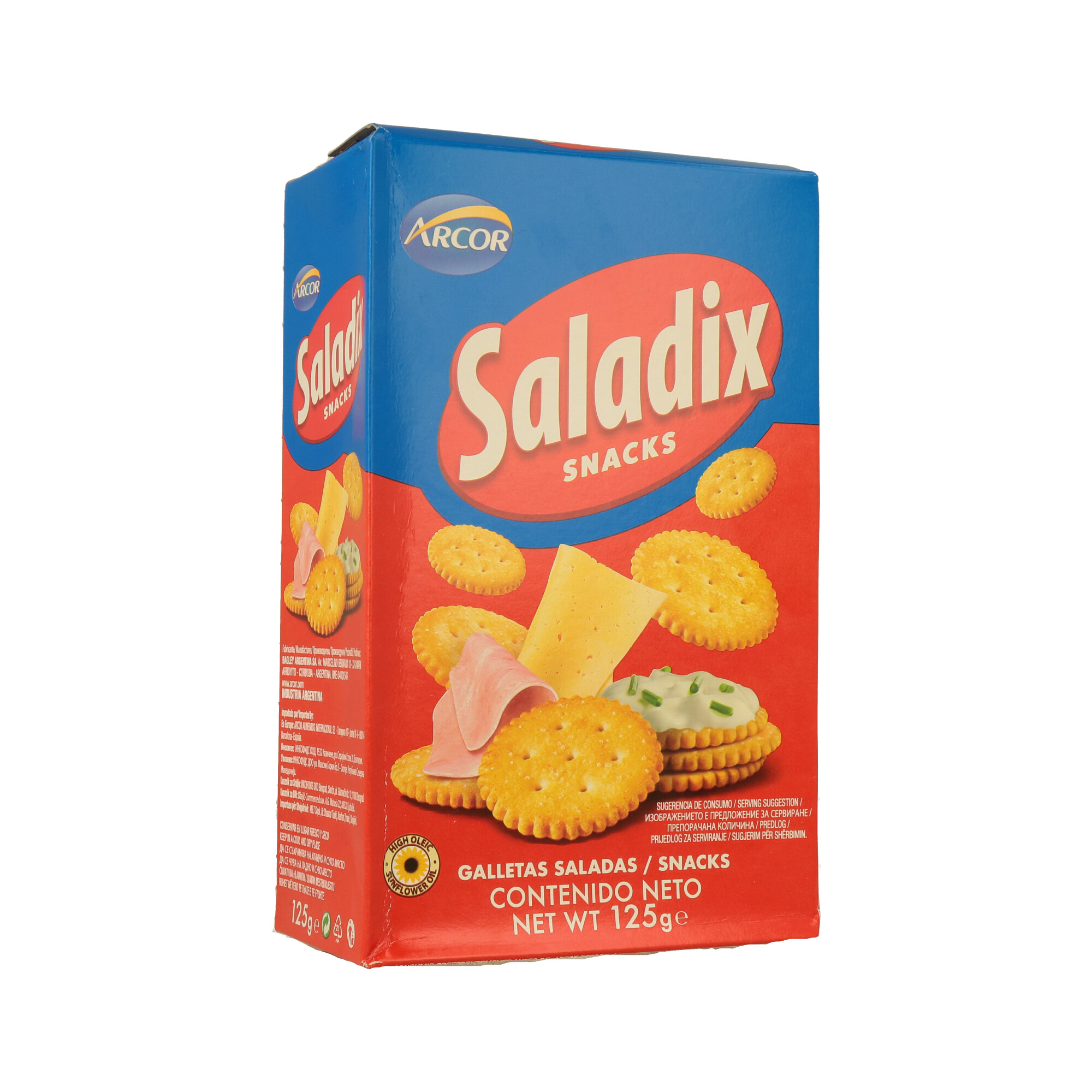 GALLETAS SALADIX 16X125 GR . (CT. DA 12) GALLETAS SALADIX 16X125 GR . (CT. DA 12)