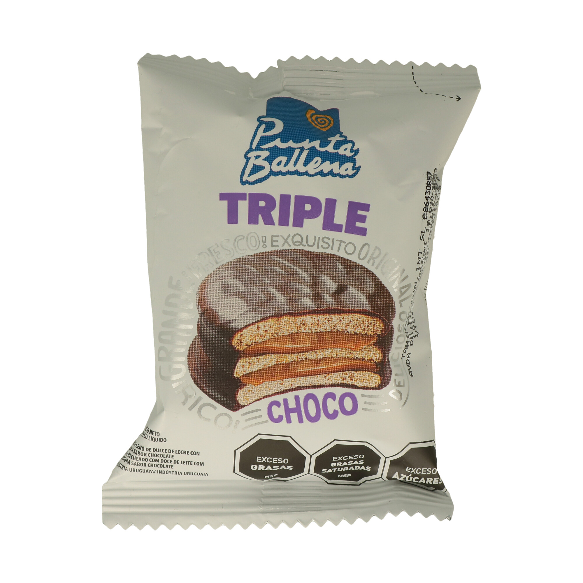 ALFAJORES PUNTA BALLENA TRIPLE CHOCOLATE 65G SINGOLO ALFAJORES PUNTA BALLENA TRIPLE CHOCOLATE 65G SINGOLO