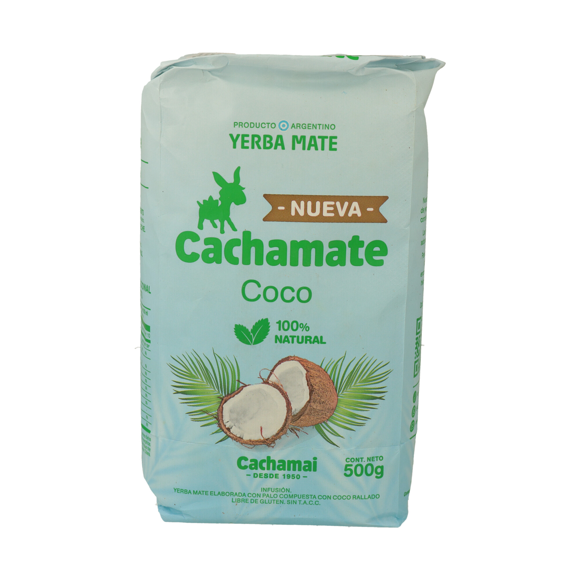YERBA MATE  CACHAMATE COCO X 500GR (CT. DA 12)
